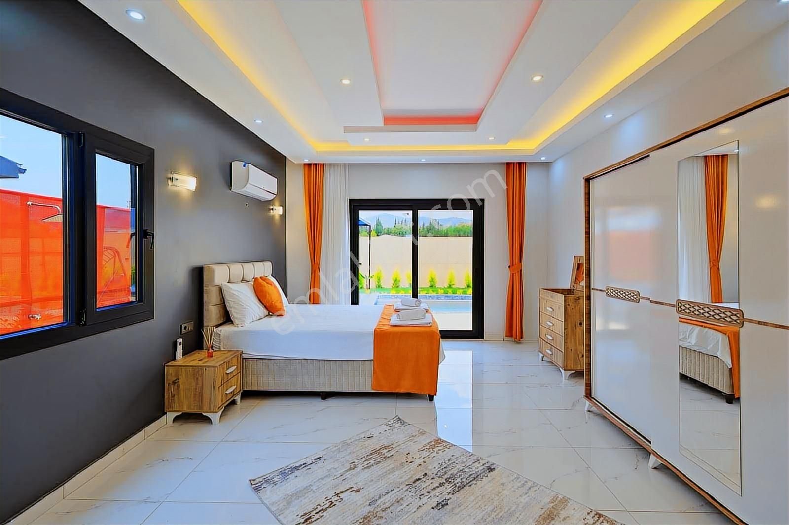 Stoptan Fethiye Çamköyde Eşyalı Havuzlu 2+1 Villa - Görsel 3