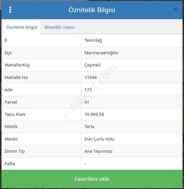 Tekirdağ Marmaraereğlisi Çeşmelide 173,41 Hisseli Tapularımız - Görsel 2
