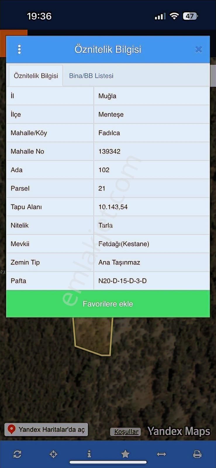 Muğla Menteşede 10 Dönüm Tek Parça Tarla - Görsel 3