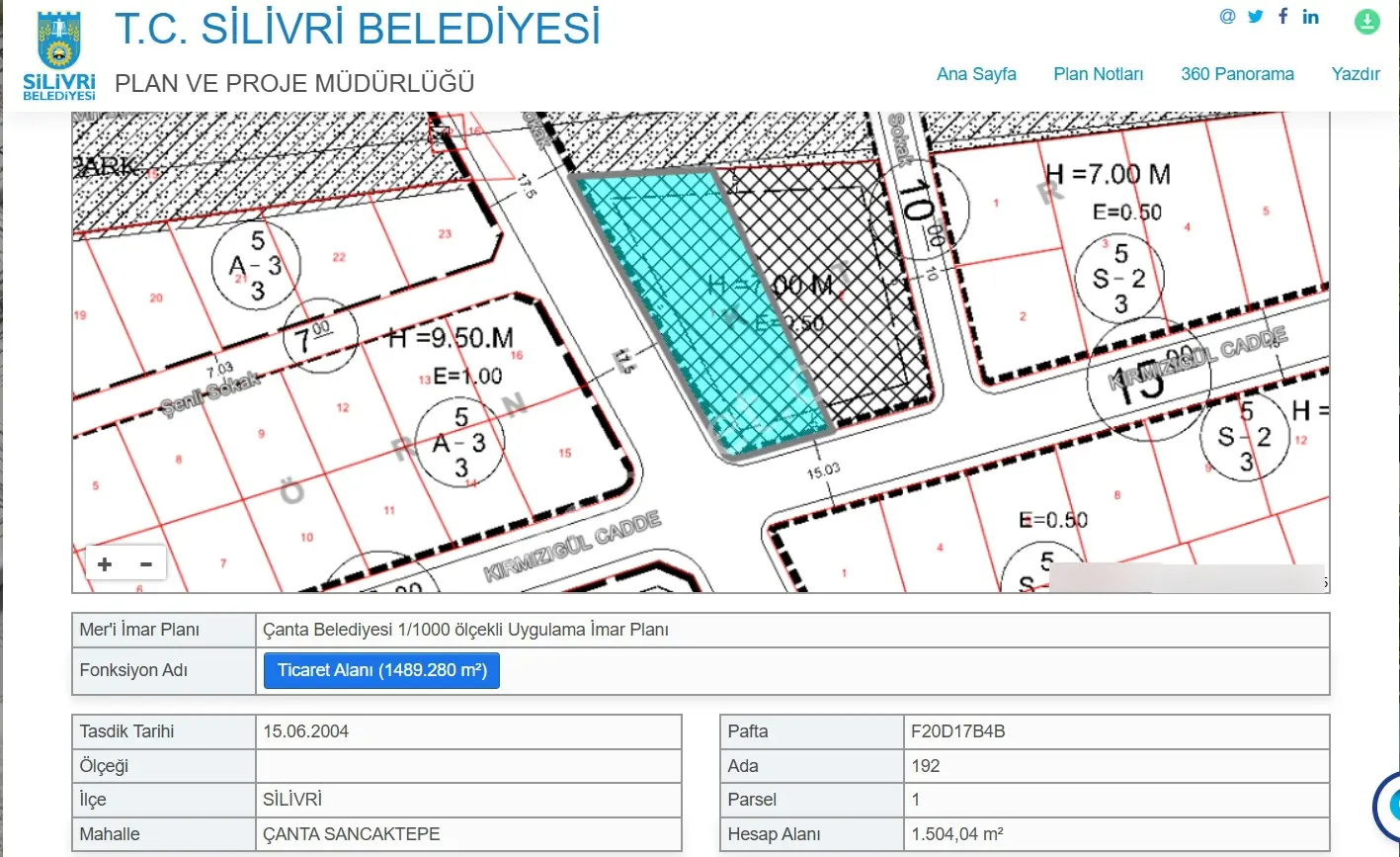 Ticari İmarlı İşyeri Yapılabilir 1.500 M2 Arsa