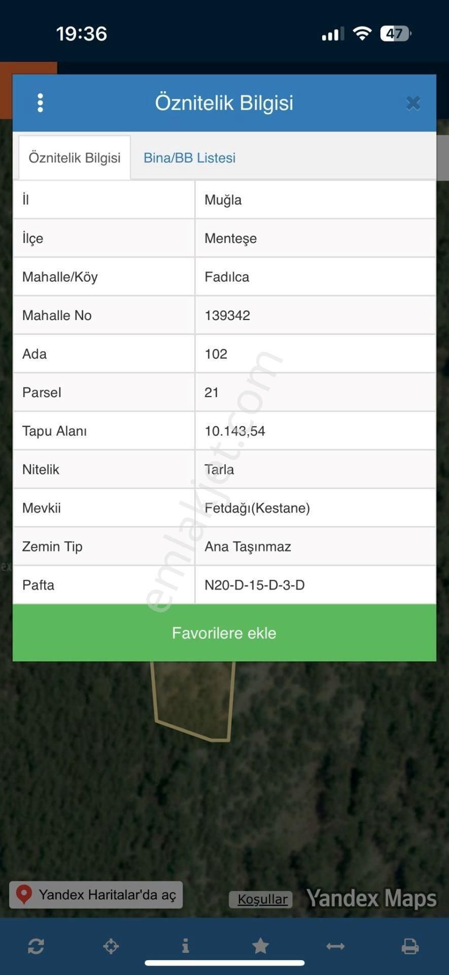 Muğla Menteşe Fadılcada Fırsat 10.143 M² Tek Parça Tarla - Görsel 3