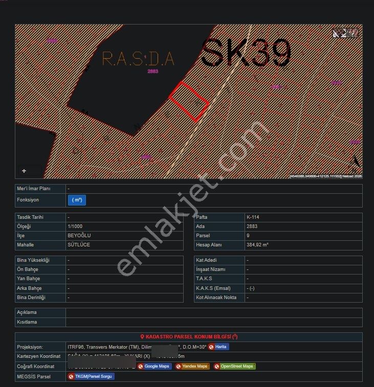Yatırımcılara Özel Fırsat Beyoğlu Piripaşada Satılık Arsa - Görsel 3