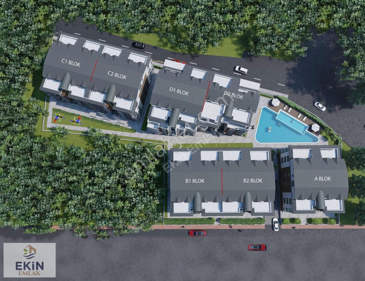 İkizçay'da Havuzlu, Güvenlikli Lüks Sitede Sıfır, Arakat 2+1! - Görsel 2