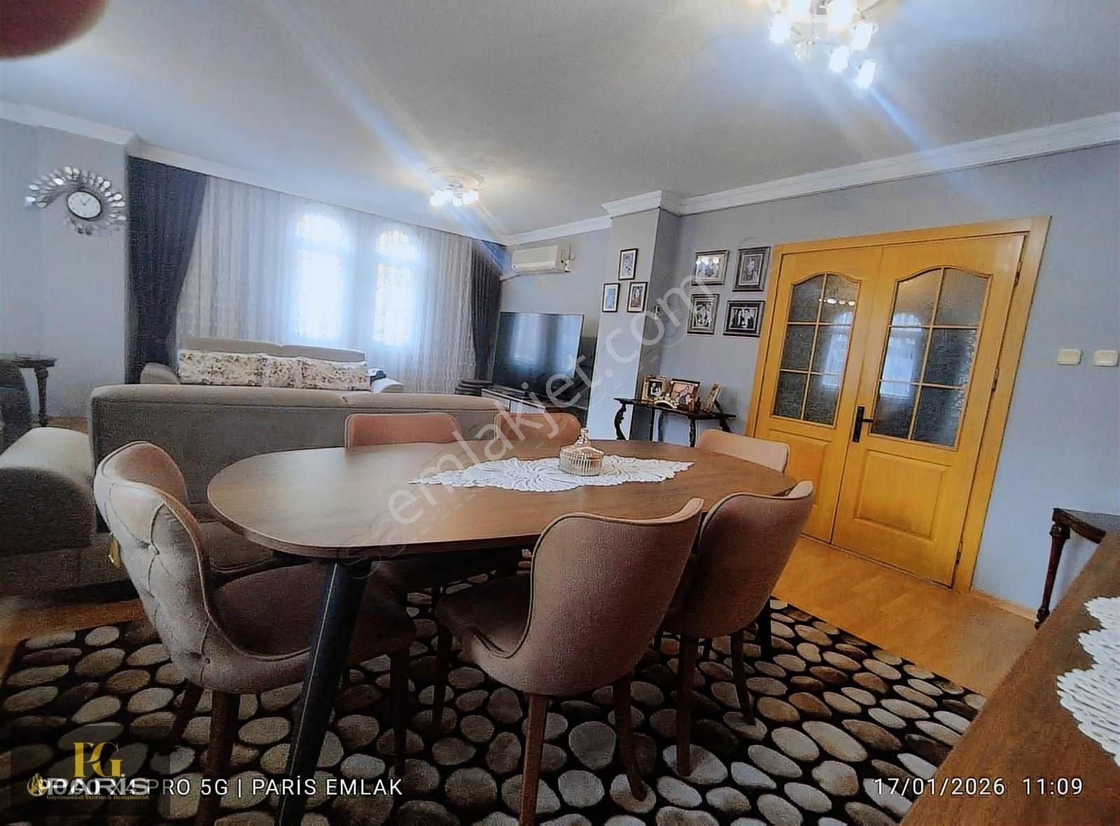 Paris'ten Barajyolu Yatay Mimari Cazip 180 M2 3+2 Satlık Daire - Görsel 2