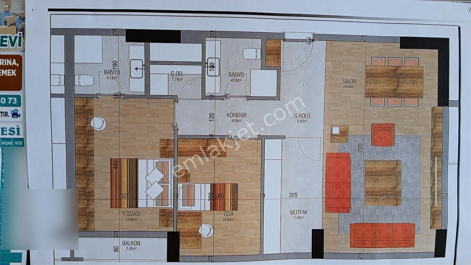 İncekte Yüksek Katta Akıllı Ev 2+1 Lüks Site İçinde - Görsel 17
