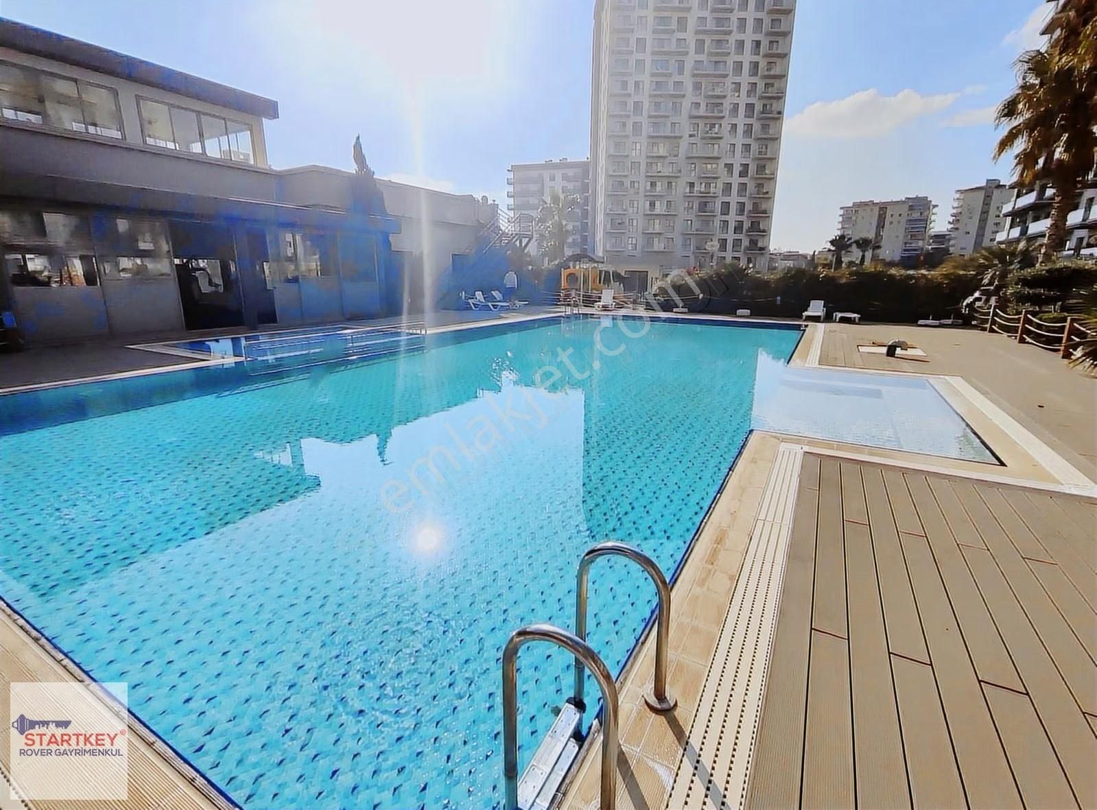 Marka 333 Sitesinde Yeni Boyalı Körfez Ve Havuz Cepheli Kiralık - Görsel 19