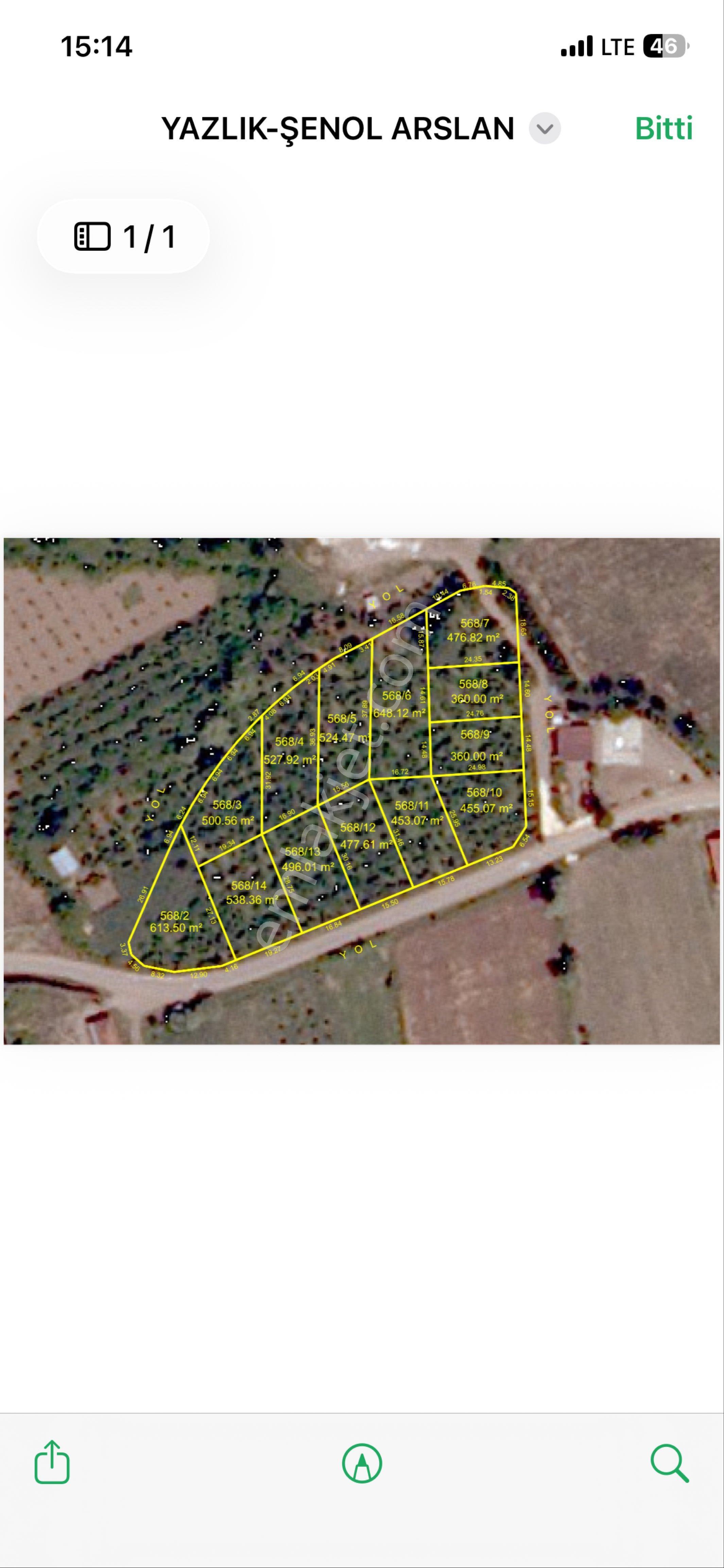 Gölyaja Yazlık Mahallesinde 360m2 İmarlı Ara