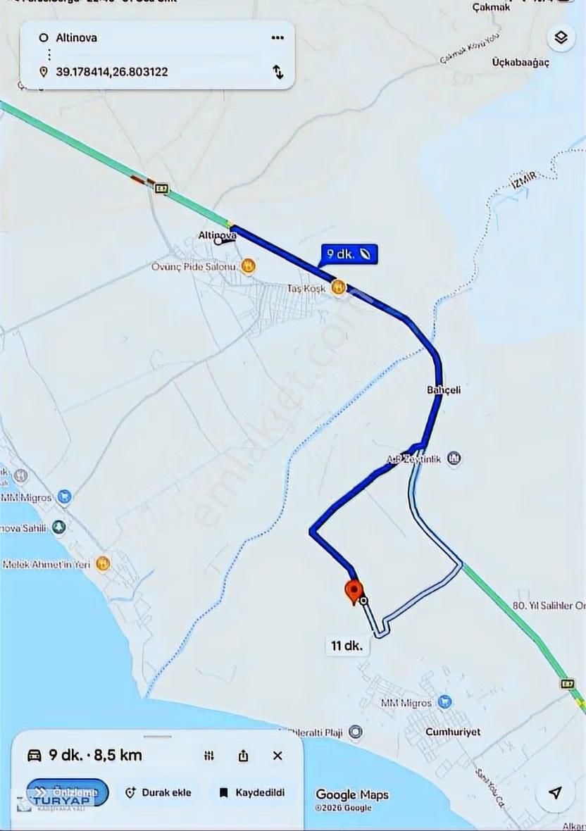 Dikili De İmarlı Arsa - Görsel 10