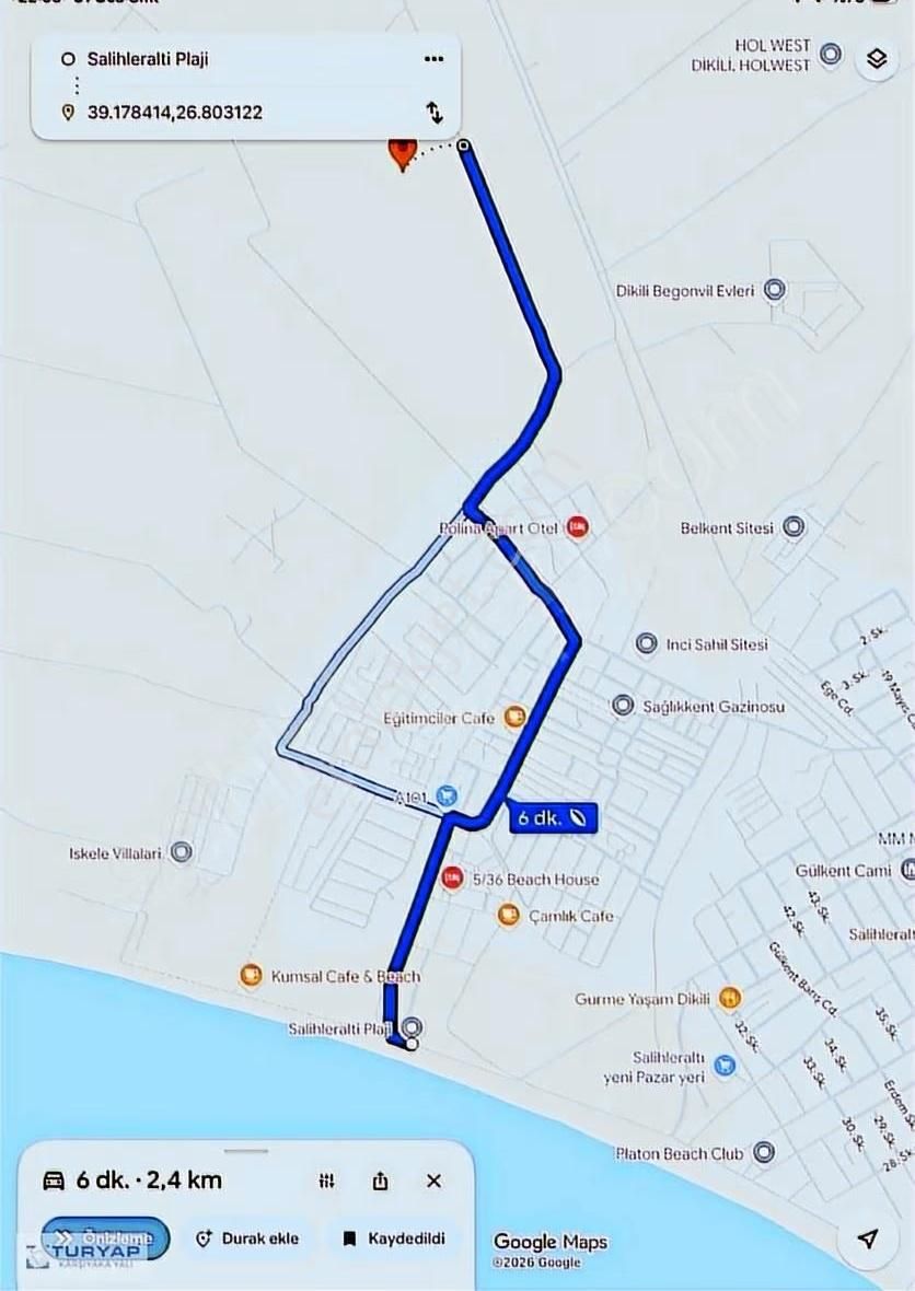 Dikili De İmarlı Arsa - Görsel 7