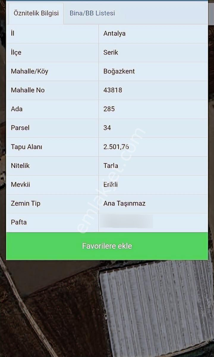 Antalya Serik Bogazkent*imara Yakın*yatırımlık Satılık Arazi - Görsel 5