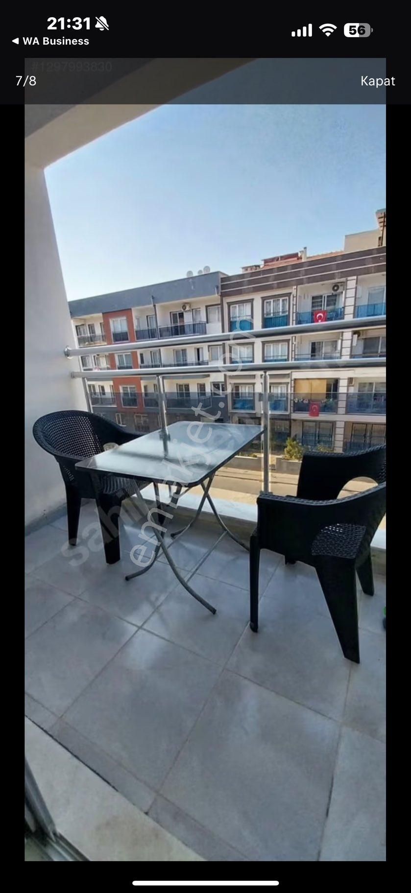 Kuşadası Davutlar Merkezde 1+1 Eşyalı Kiralık Daire