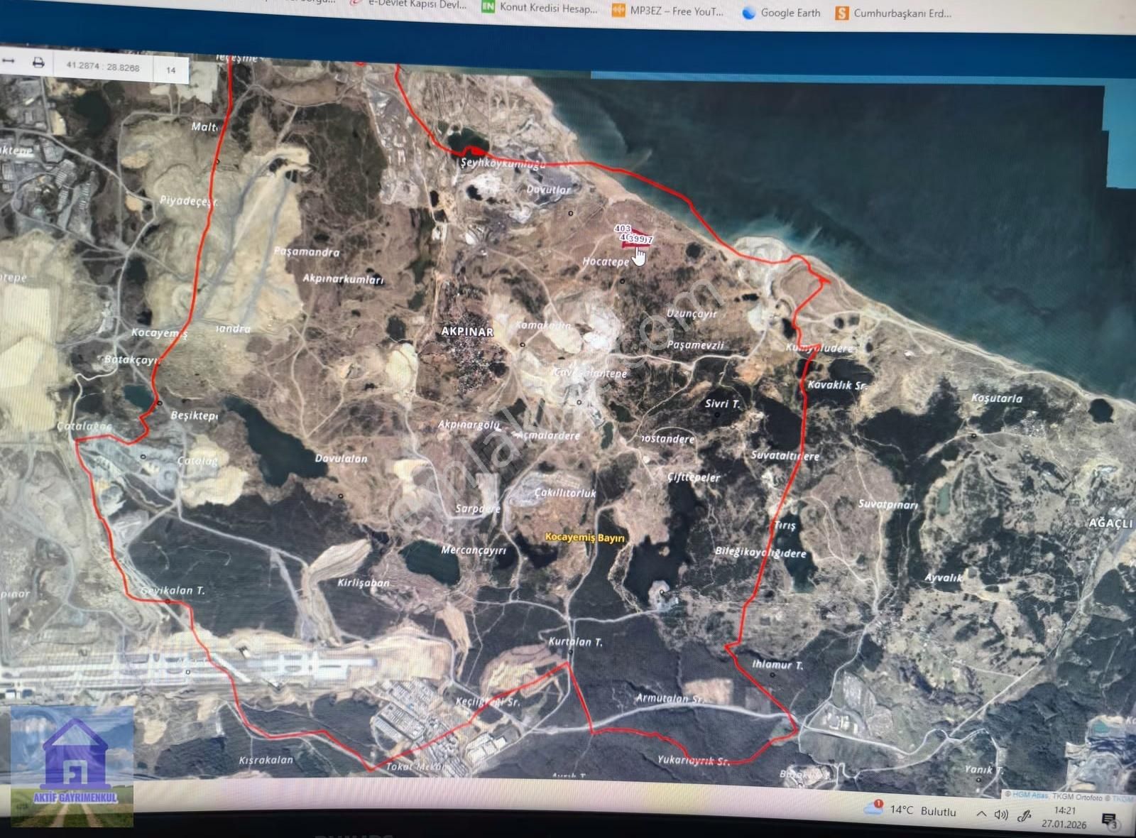 İstanbul Havalimanına Yakın Eyüp Akpınar Köyünde Denize 250 M2 - Görsel 14