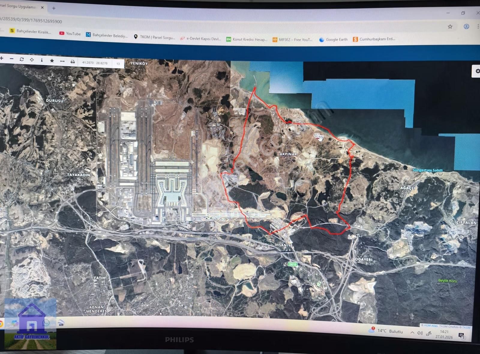 İstanbul Havalimanına Yakın Eyüp Akpınar Köyünde Denize 250 M2 - Görsel 9