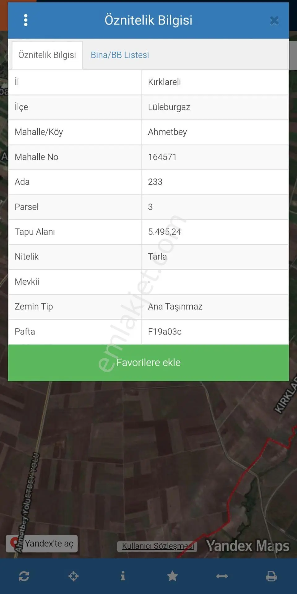 Lüleburgaz'da Mustakil Tapu 5.500 M2 Satılık Tarla - Görsel 5