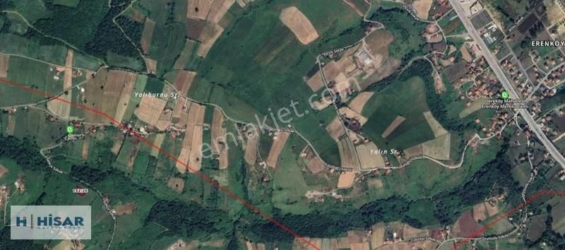 Hisar'dan Deniz Manzaralı Kurugökçe'de Ev Yapına Uygun Tarla - Görsel 3