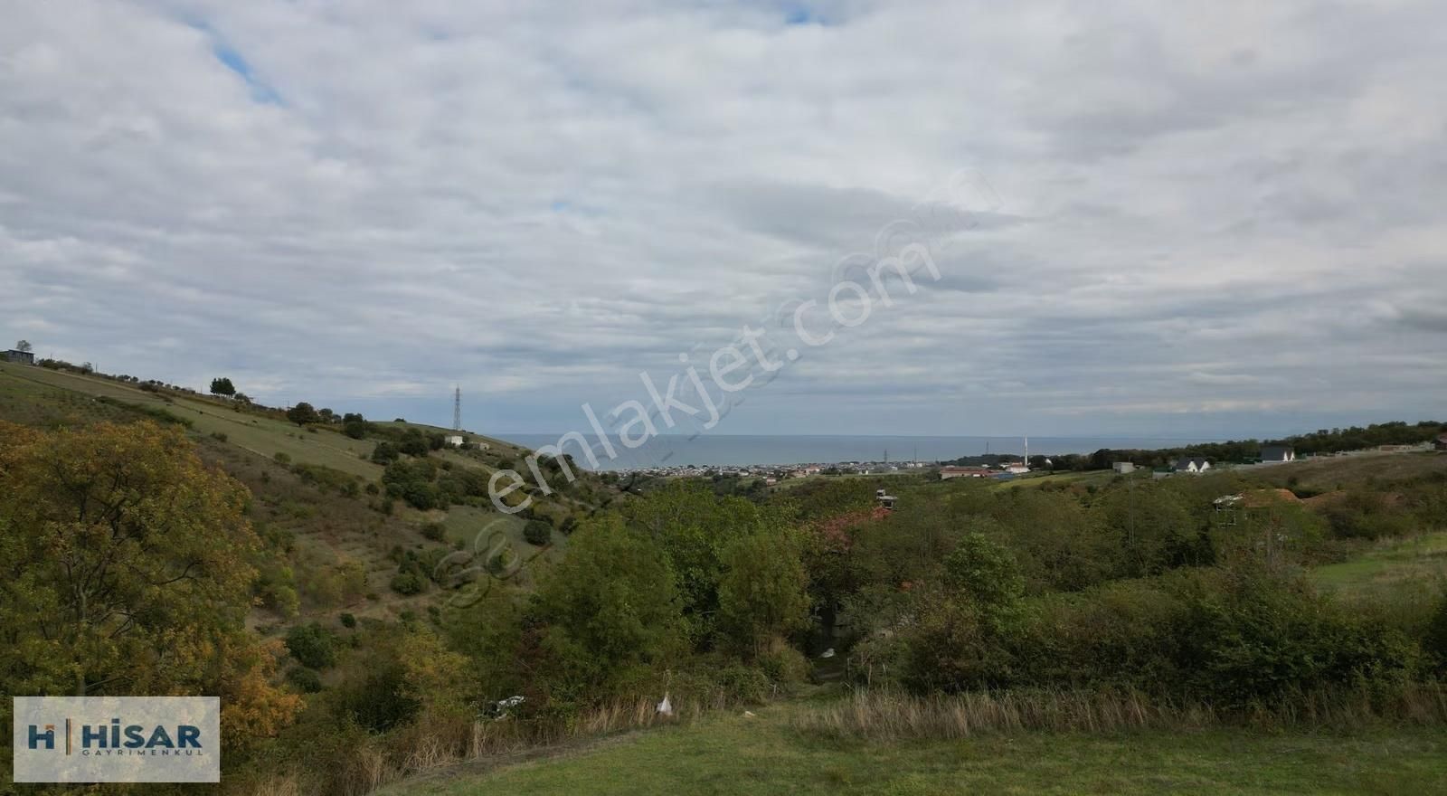 Hisar'dan Deniz Manzaralı Kurugökçe'de Ev Yapına Uygun Tarla - Görsel 4