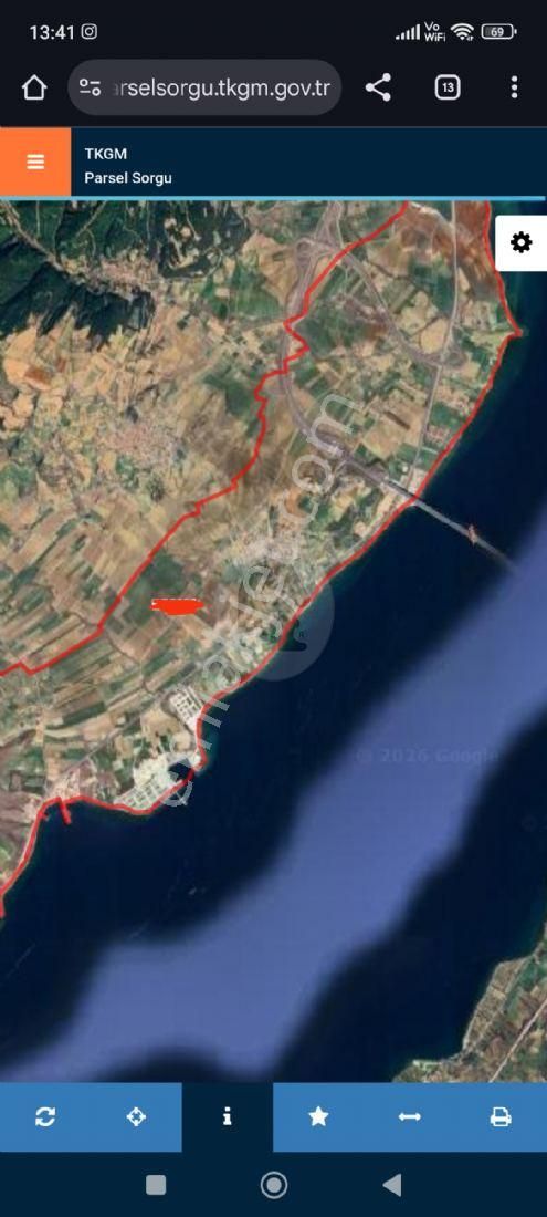 Çanakkale Gelibolu Sütlüce Köyünde Satılık Tarla P.no:1841 M - Görsel 3