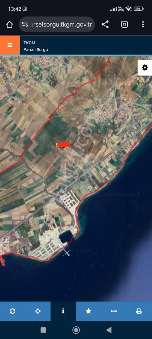 Çanakkale Gelibolu Sütlüce Köyünde Satılık Tarla P.no:1841 M