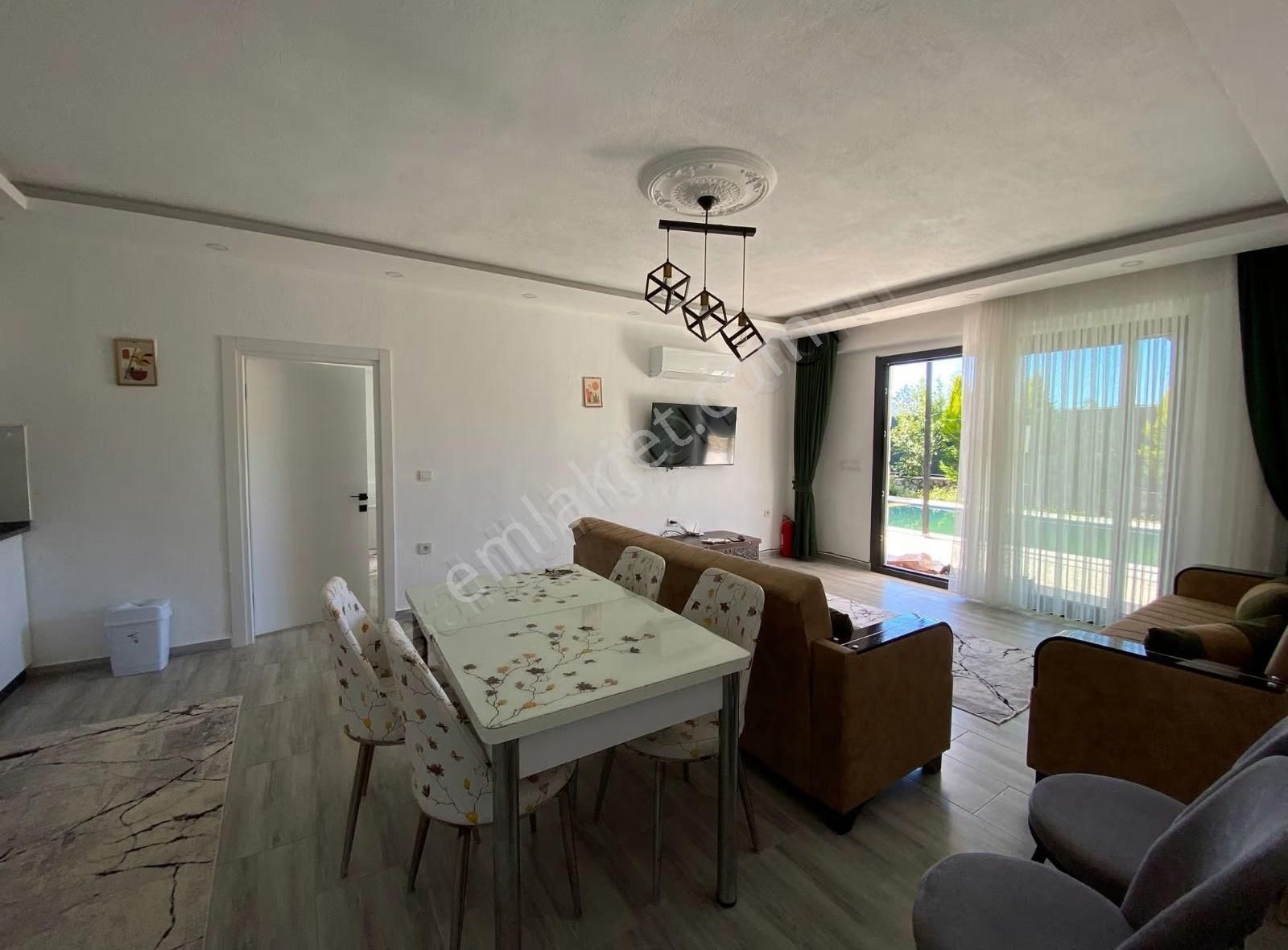 Fethiye Eldirek De Havuzlu Eşyalı Jakuzili 2+1 Kiralik Villa - Görsel 17