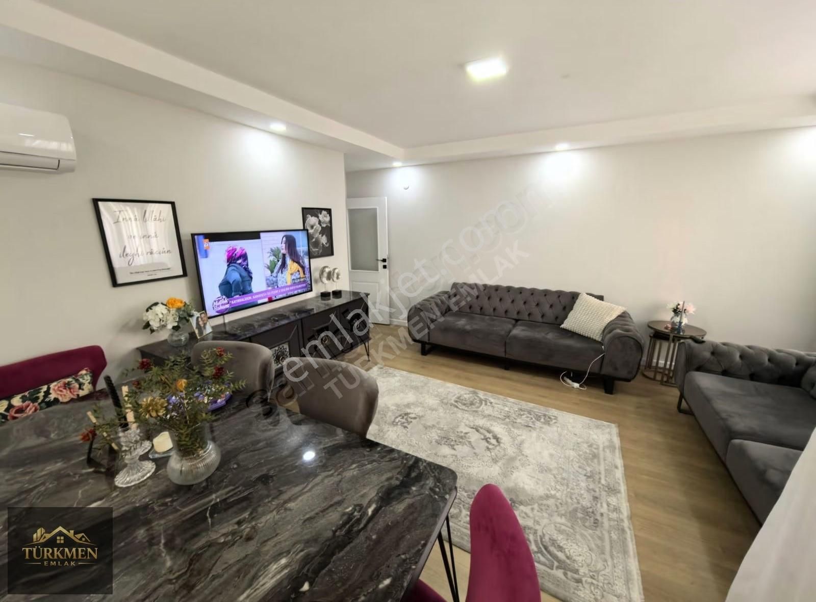 Türkmen Emlak'tan Satılık 1 Yaşında Asansörlü 2+1 Balkonlu Daire - Görsel 4