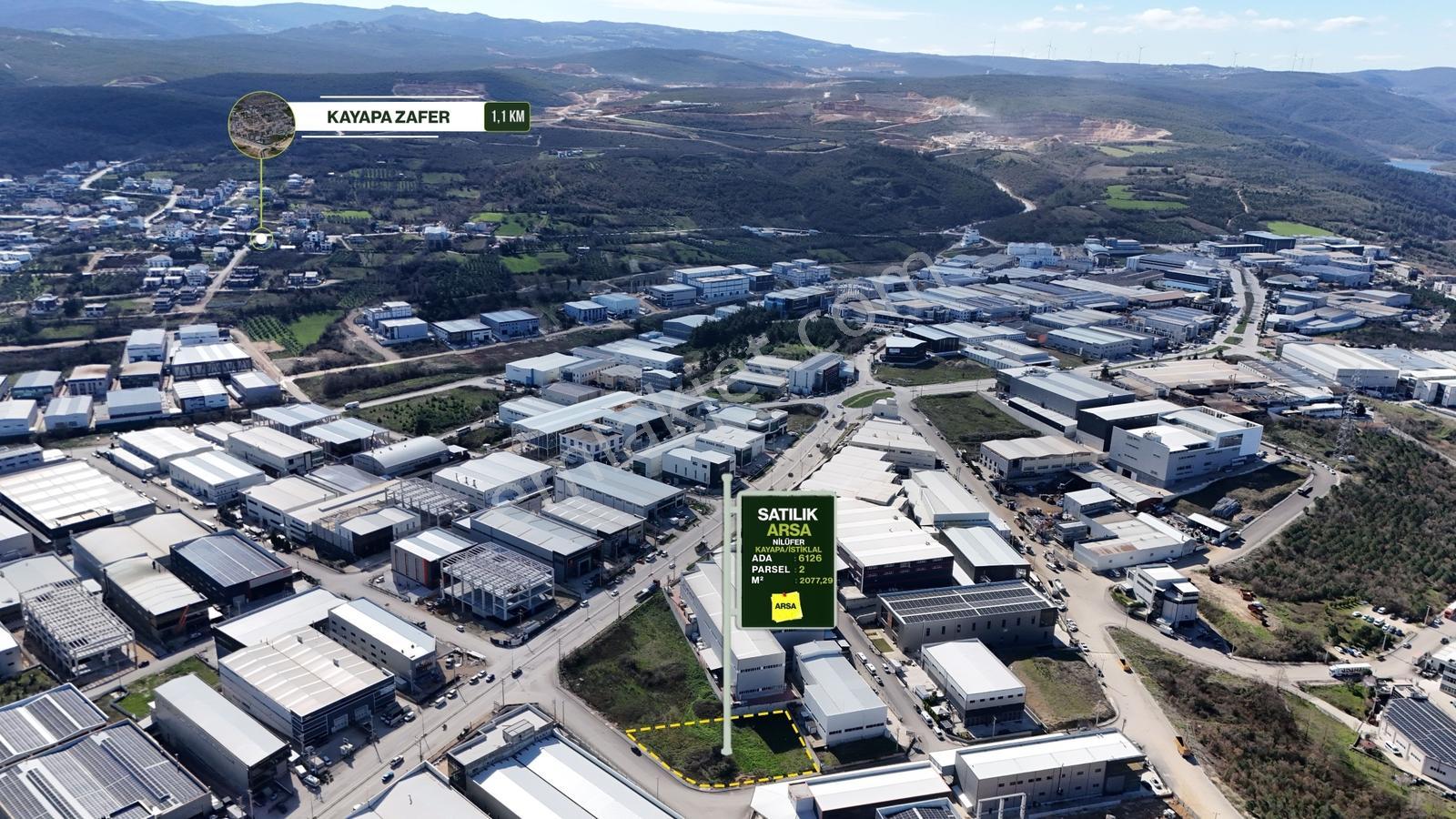 Bursa Nilüfer Kayapa Osb'de Sanayi İmarlı Satılık 2077 M² Arsa - Görsel 4