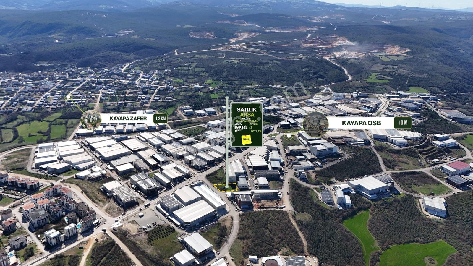 Bursa Nilüfer Kayapa Osb'de Sanayi İmarlı Satılık 2077 M² Arsa - Görsel 10