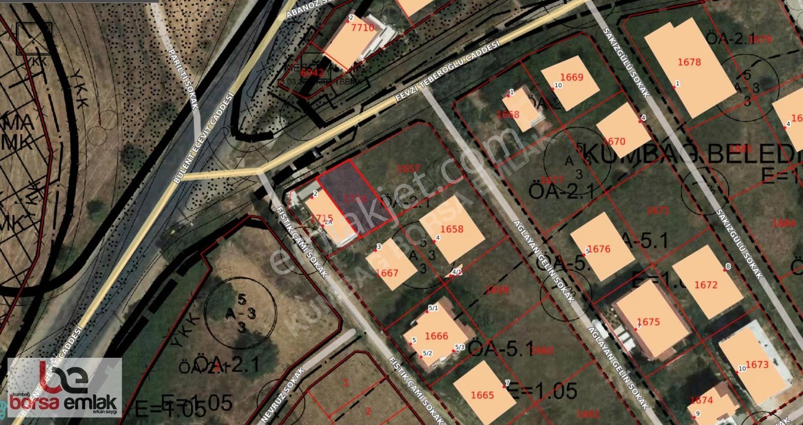 Kumbağ'da Gündal Plajına Yakın 185 M2 Blok Nizam Satılık Arsa - Görsel 5