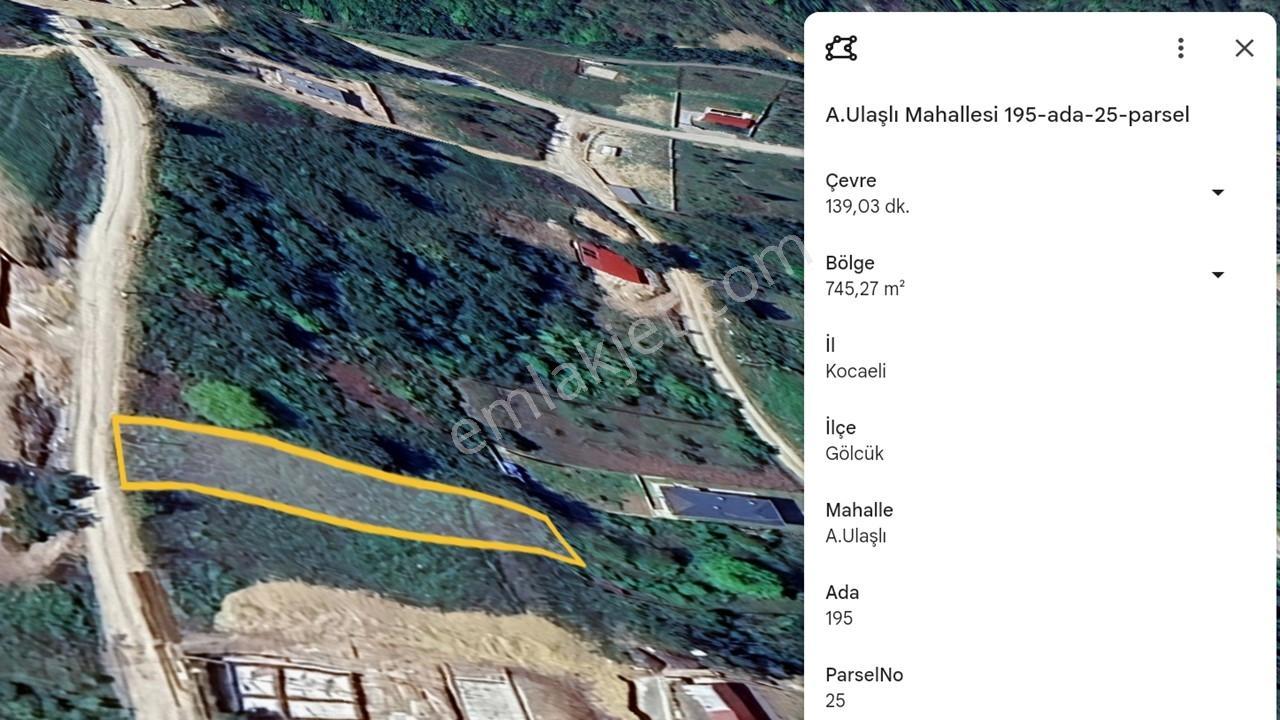 Kocaeli Gölcük A.ulaşlı Köyü 749m2 Villa İmarlı Arsa
