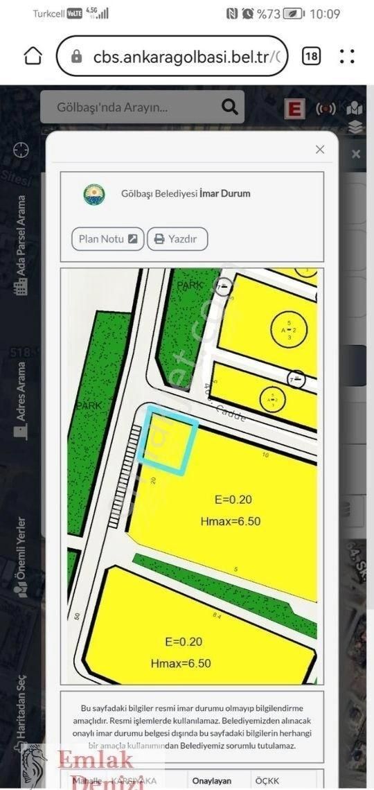 Gölbaşı Karşıyaka Mah. Tek Tapu Köşe Parsel - Görsel 7
