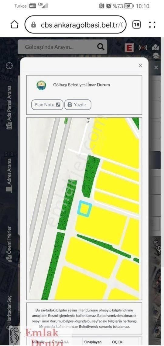 Gölbaşı Karşıyaka Mah. Tek Tapu Köşe Parsel - Görsel 4