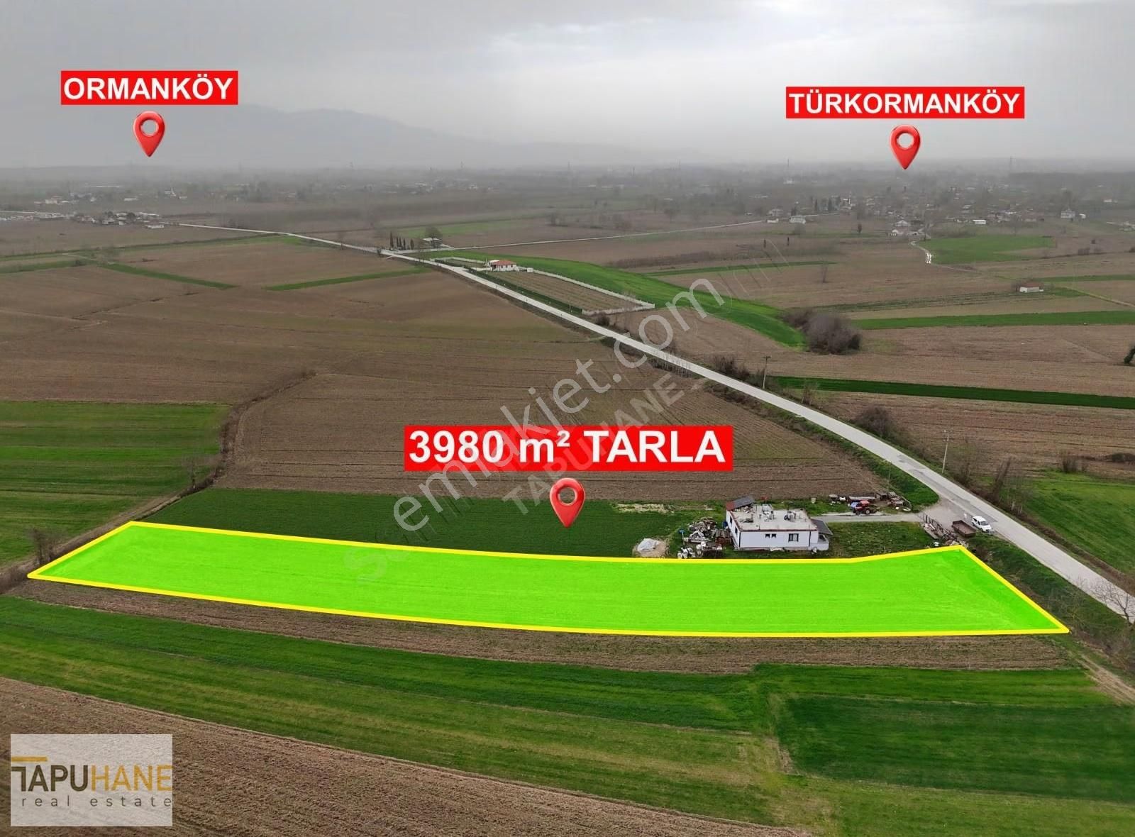 Tapuhane - Satılık Tarla Akyazı / Sukenarı