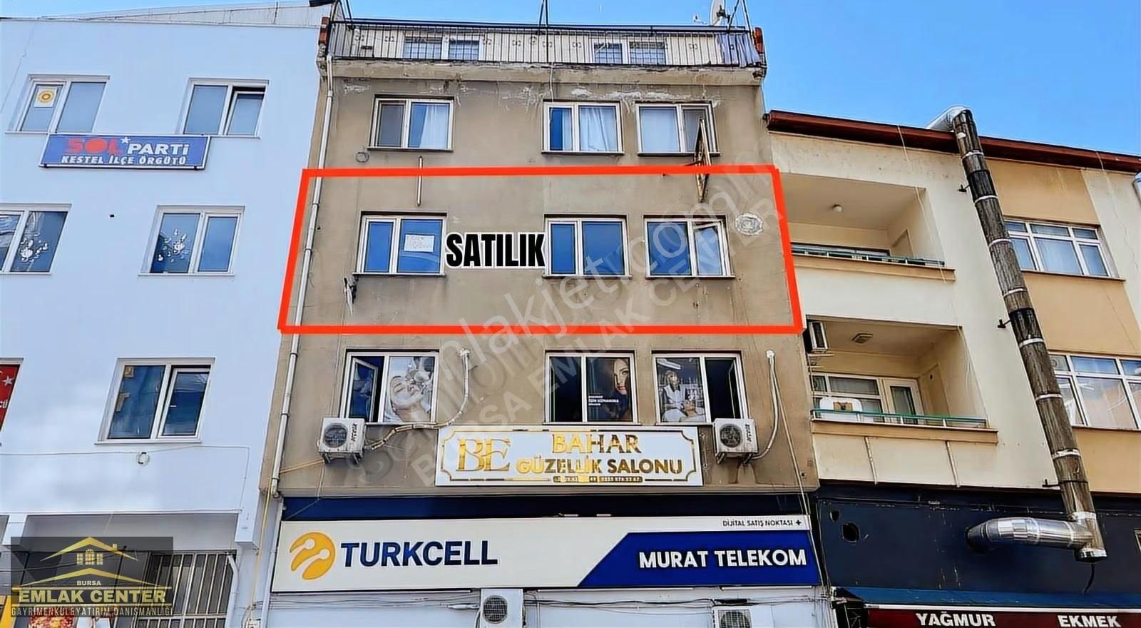 Kestel Merkezde Satılık Daire Ofis