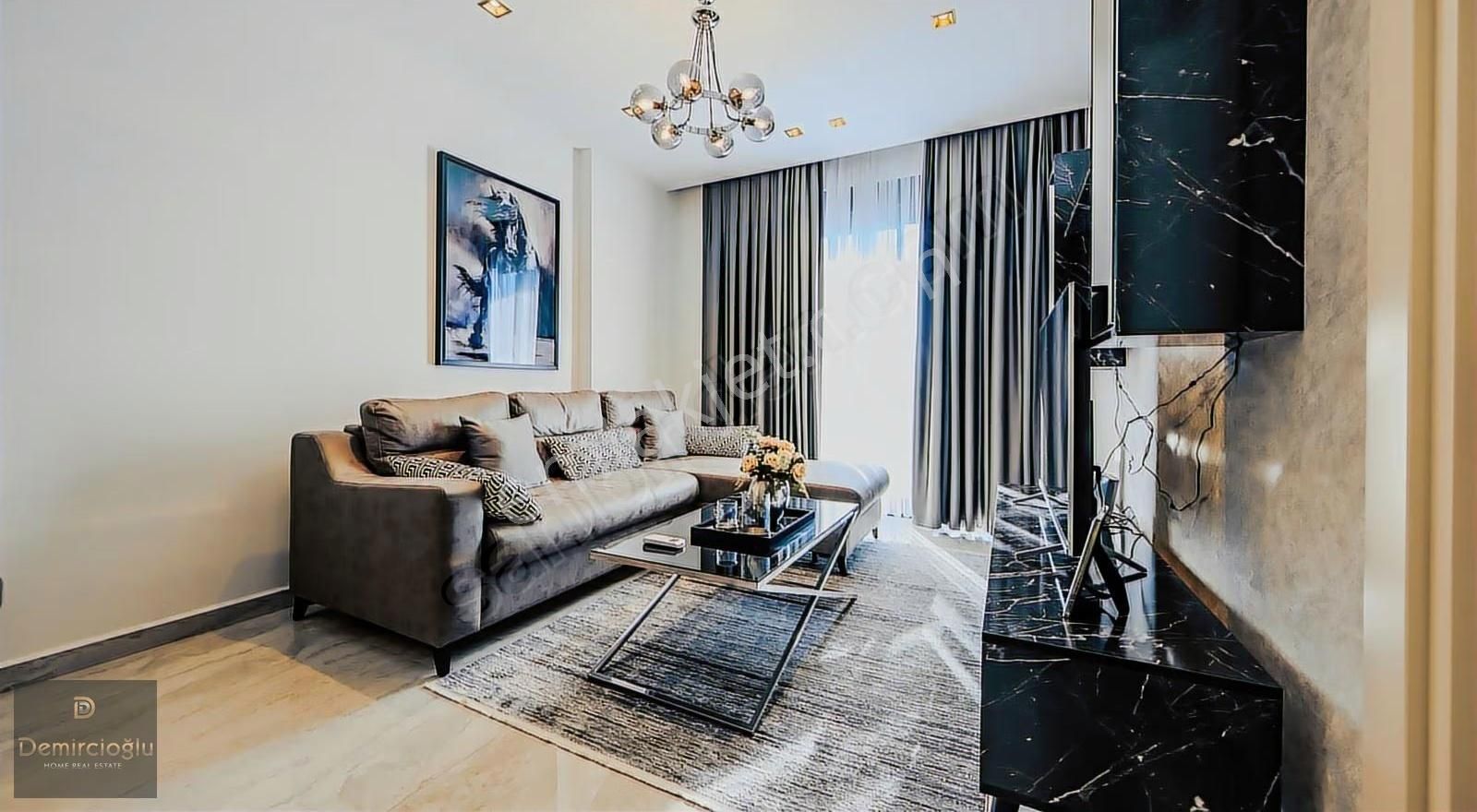 Alanya Güllerpınarı Kiralık 1+1 Ultra Lüx Sitede Mobilyalı Daire - Görsel 2