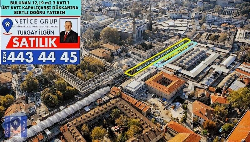 Bursa Kapalıçarşı Ayakkabıcılar Çarşısı'nda 3 Katlı 37m² Dükkan