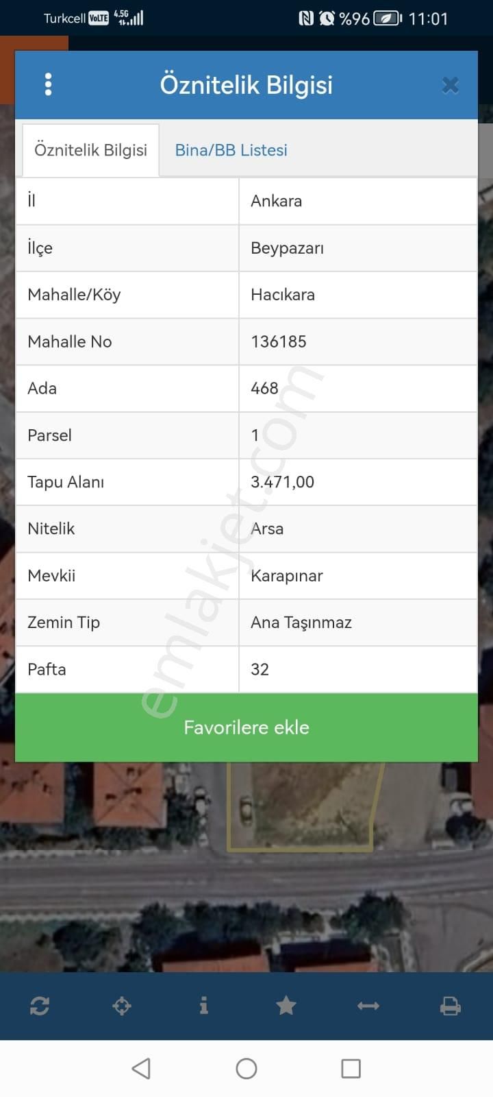 Beypazarı Hacıkara'da 217 M2 Hisse - Görsel 2