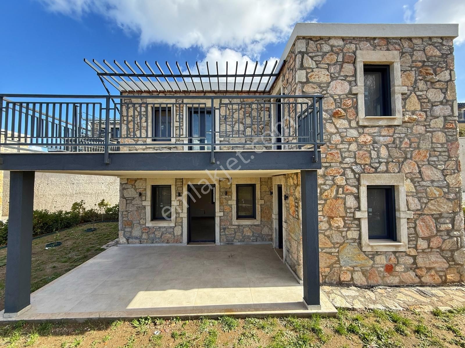 Eski Datça'da Modern Taş Mimari | 3+1 Müstakil Villa J Blok - Görsel 9