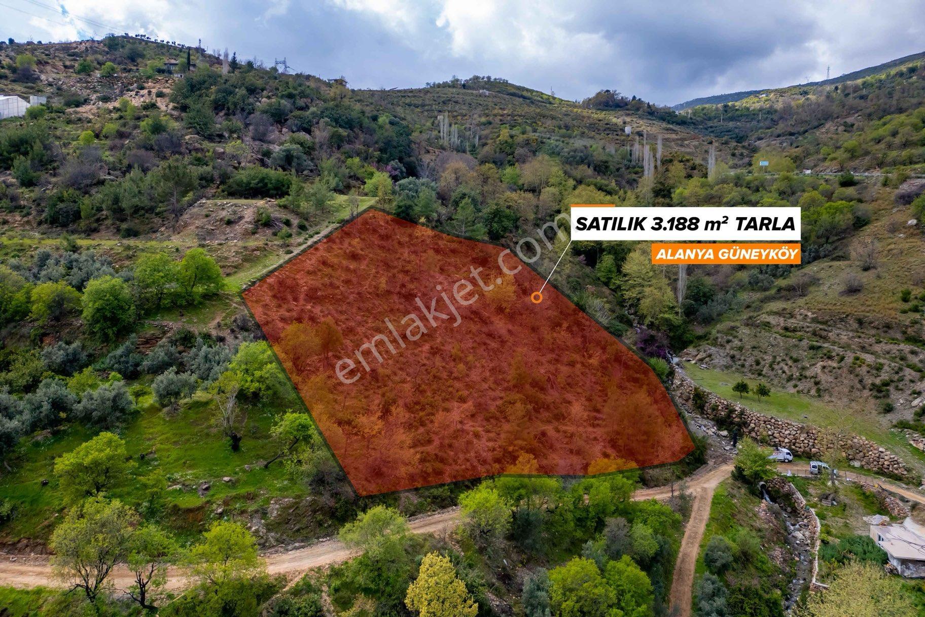 Alanya Güney Mah. De 3.188 M2 Uygun Fiyata Satılık Tarla