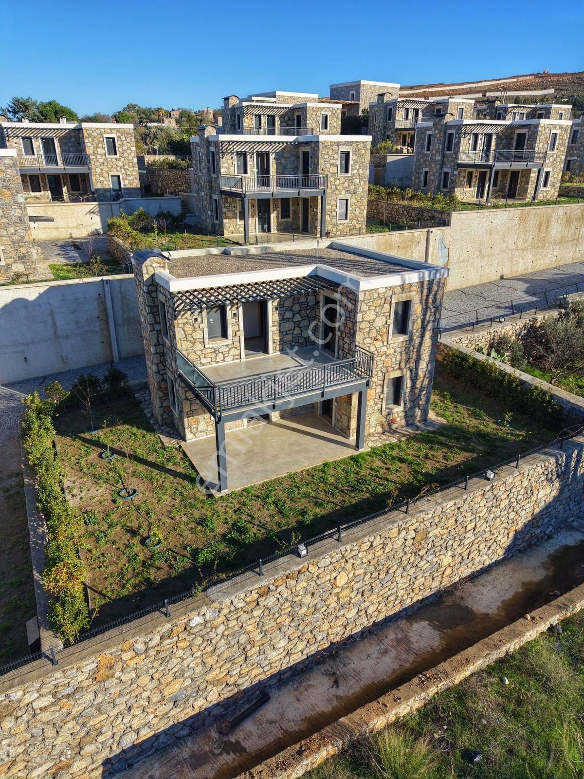 Eski Datça'da Modern Taş Mimari | 3+1 Müstakil Villa D Blok - Görsel 27