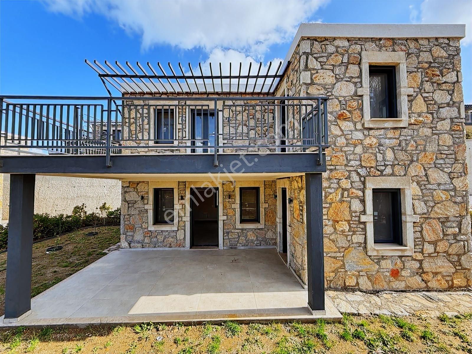 Eski Datça'da Modern Taş Mimari | 3+1 Müstakil Villa D Blok - Görsel 3