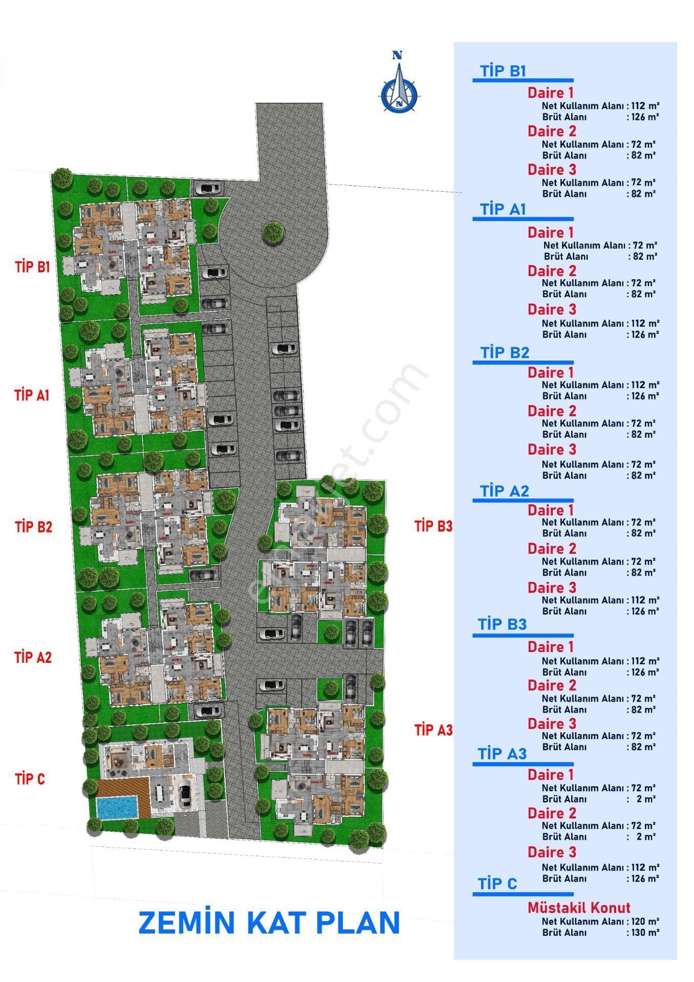 Alayköy, Satılık Yeni Proje. ✅3+1 Zemın 125 M Ve 2+1 110 Me - Görsel 3