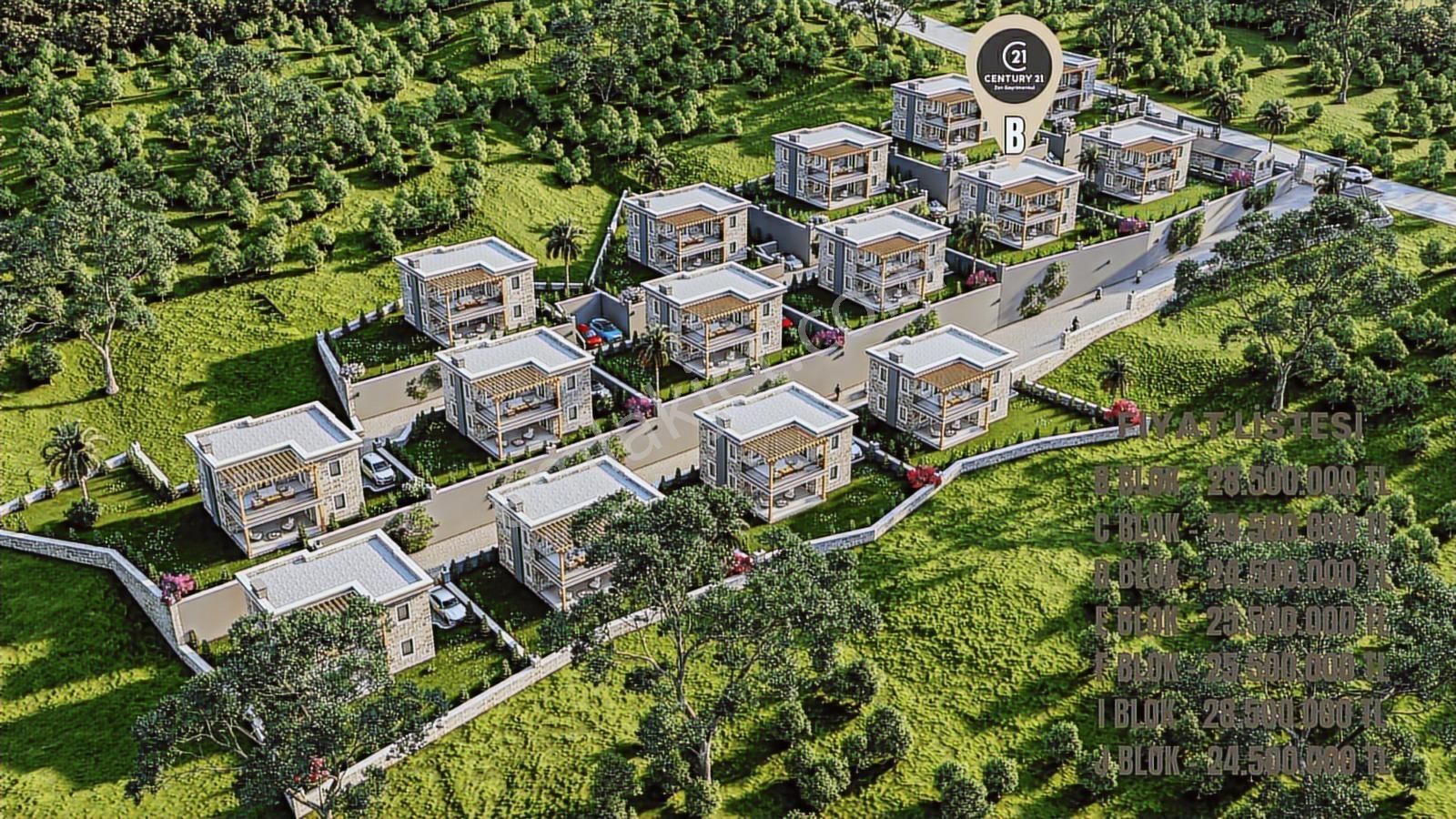 Eski Datça'da Modern Taş Mimari | 3+1 Villa B Blok - Görsel 23