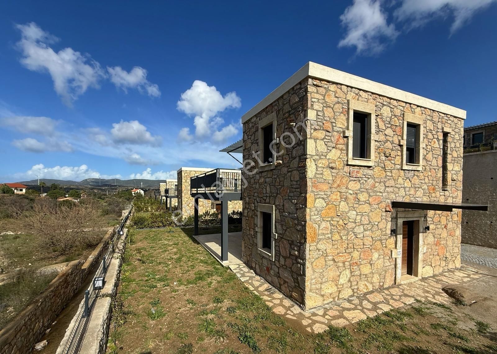 Eski Datça'da Modern Taş Mimari | 3+1 Müstakil Villa F Blok - Görsel 16