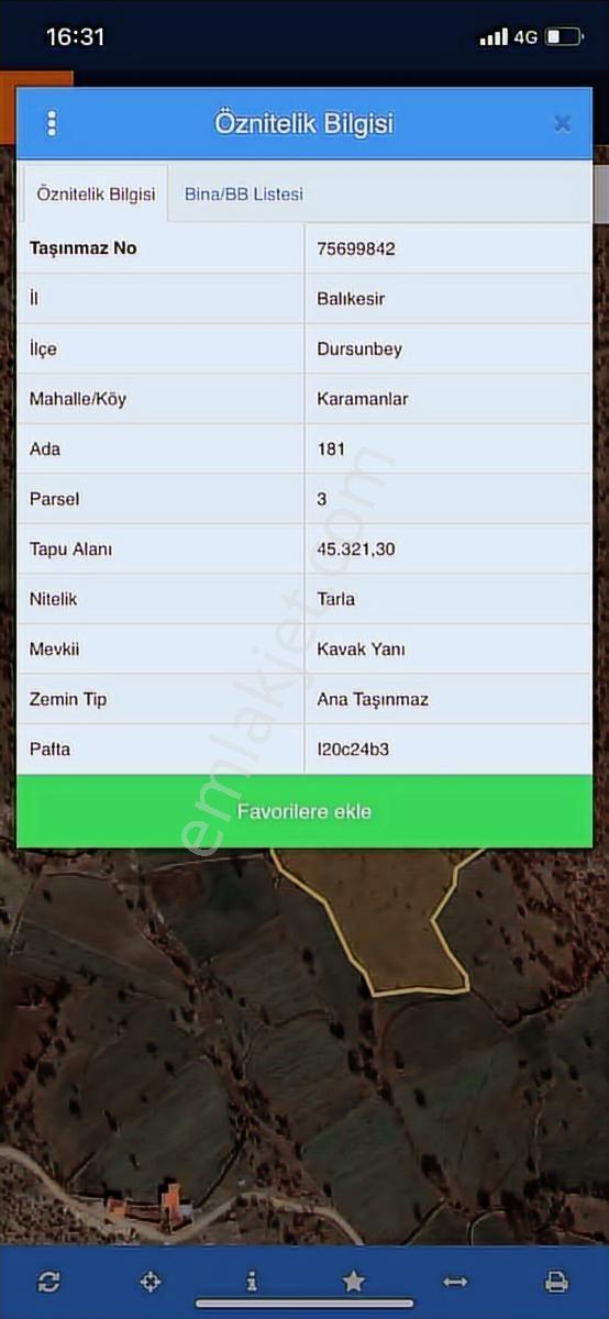 Yok Böyle Fiyat!! 45.321 M2 Dursunbey/karamanlarda Fırsat Arazi - Görsel 3