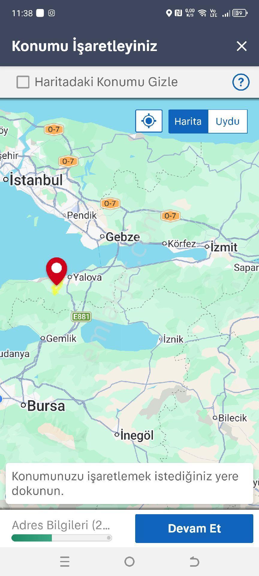 My Ekipden Yalova Merkez Kadiköy De Yatırımlık Arazi - Görsel 5