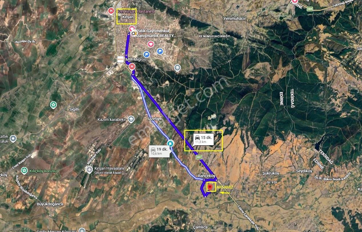 Keşan Bahçeköy'de 5,712m2 Satılık Kaçırılmayacak Fırsat Arazi ! - Görsel 3