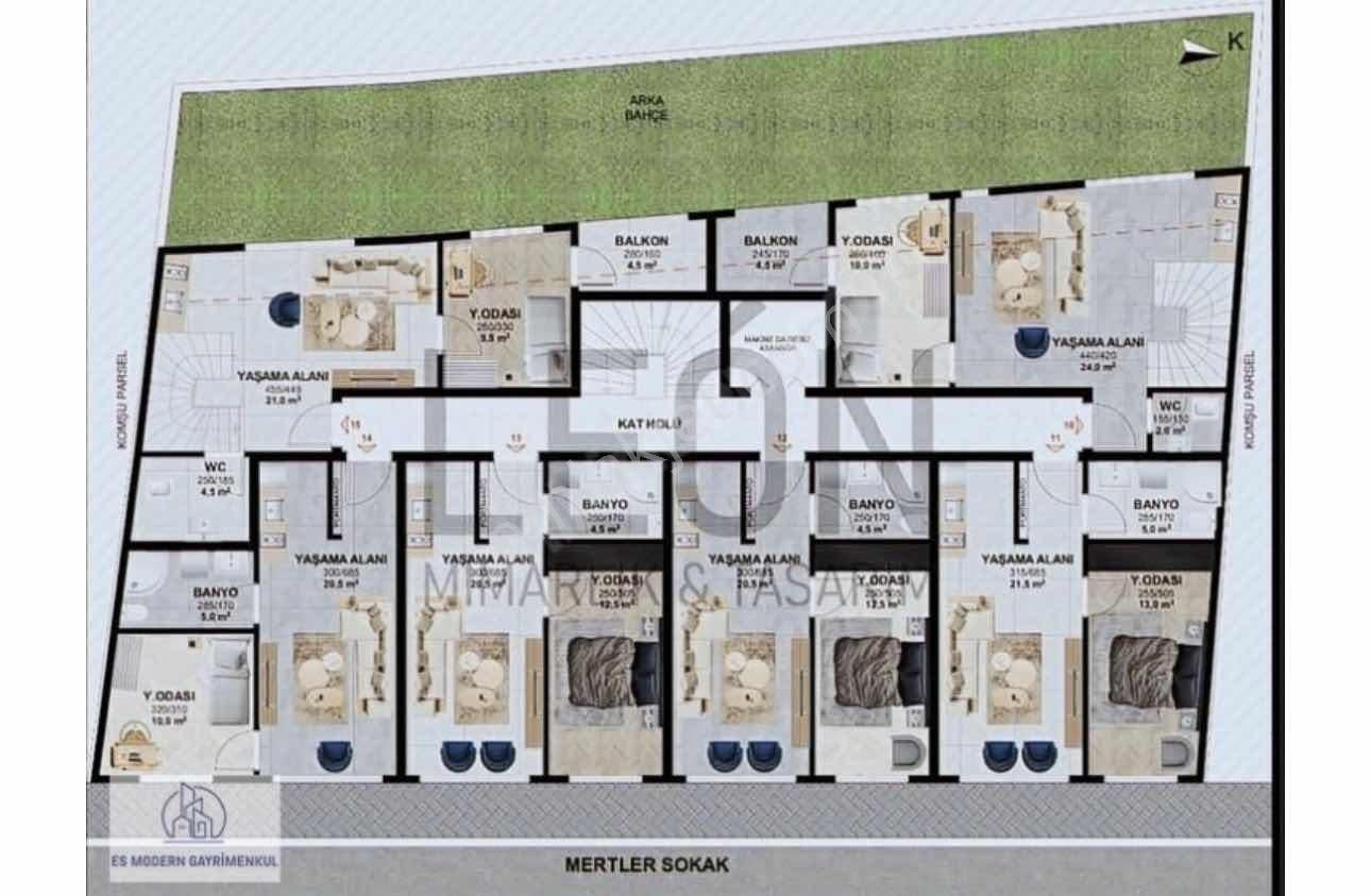 Esentepe Mah.yapım Aşamasında Yerden Isıtma Satılık 1+1 Daire - Görsel 2