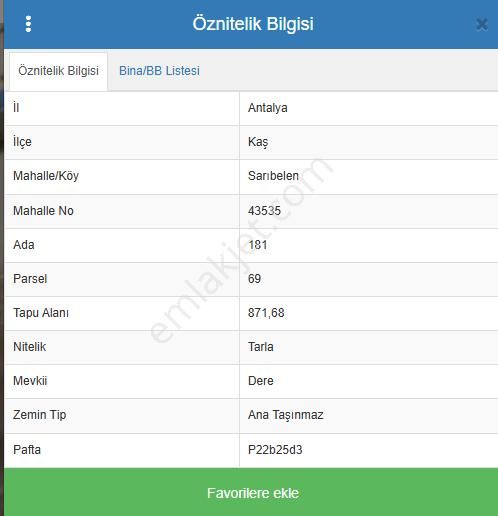 Kaş Sarıbelende Vadi Ortasında Satılık Tarla - Görsel 2