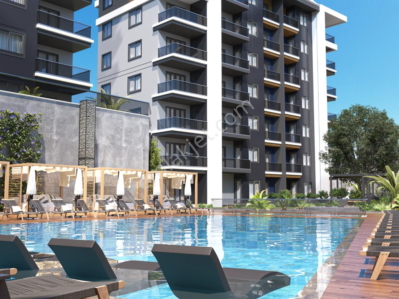 Alanya Çıplaklı Sappire Residence Satılık 1+1 Sıfır Daire - Görsel 4