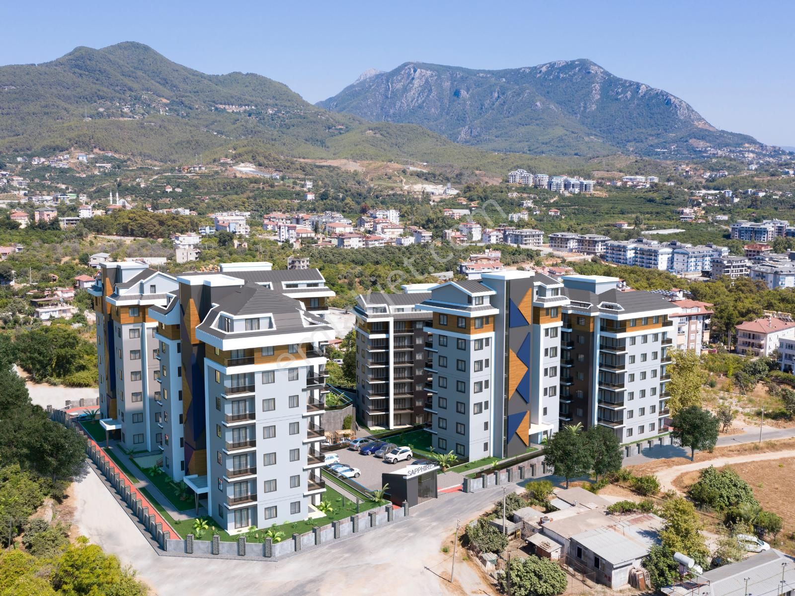 Alanya Çıplaklı Sappire Residence Satılık 1+1 Sıfır Daire