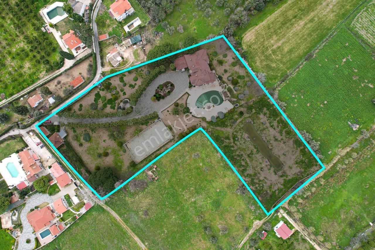 Urla İskele Ağaçlı Yolda 14 Dönüm Arsa İçerisinde Satılık Villa - Görsel 10